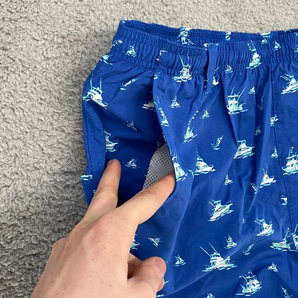 Columbia PFG Swim Trunks Mens Large Fish‎ Mesh Lined Beach Fishing Boat